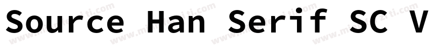 Source Han Serif SC V字体转换